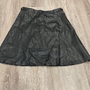 Lapis Faux Leather A-line skirt Size Medium